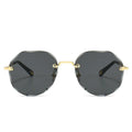 Women's Luxury Polygonal Rimless Sunglasses