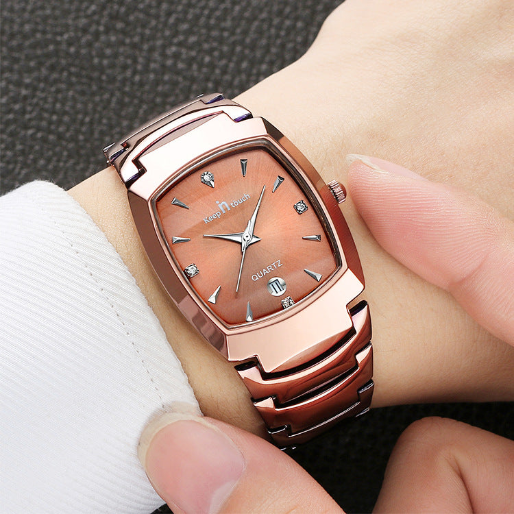 Women's Luxury Tungsten Steel Couple Watch
