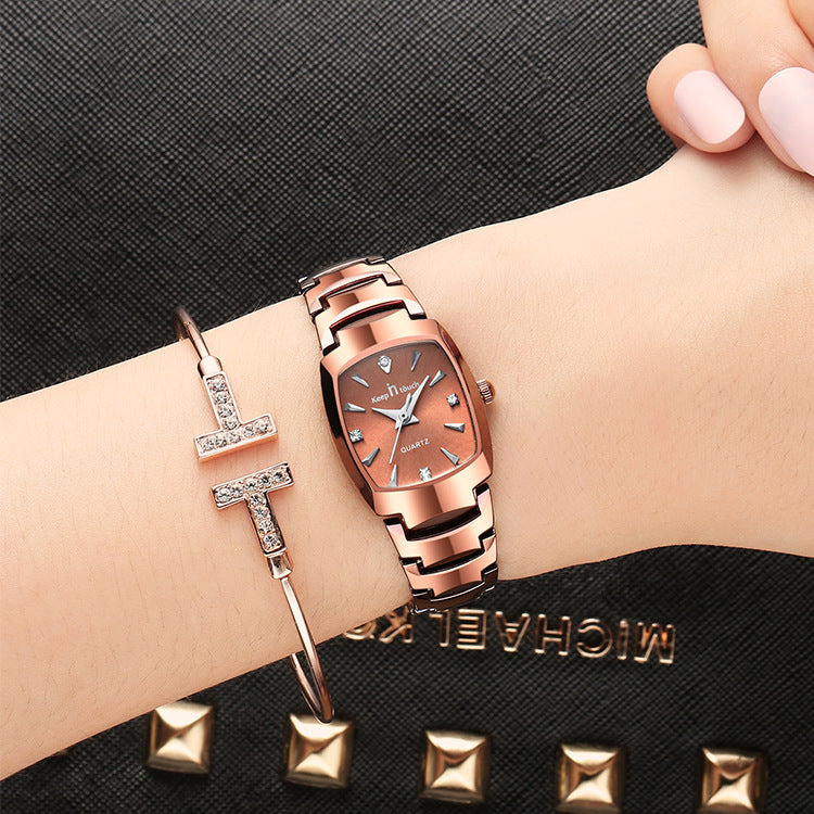 Women's Luxury Tungsten Steel Couple Watch