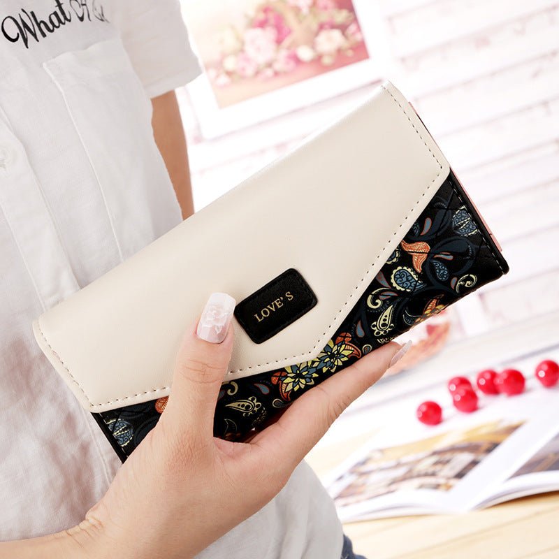 Women's Elegant Bird Pattern Zip Around Wallet - GloBivo