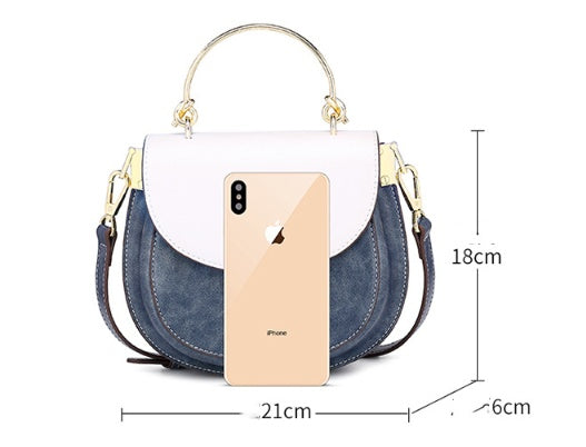 Women's Contrast Crossbody Shoulder Bag