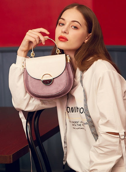 Women's Contrast Crossbody Shoulder Bag