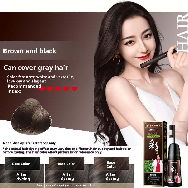 Plant Pure Hair Dye Color Hair Dyeing Cover White Hair Hair Color Cream
