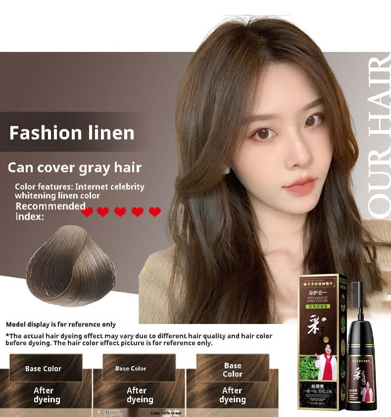 Plant Pure Hair Dye Color Hair Dyeing Cover White Hair Hair Color Cream