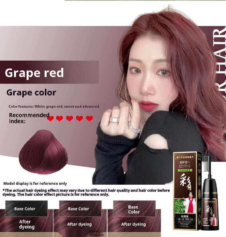 Plant Pure Hair Dye Color Hair Dyeing Cover White Hair Hair Color Cream