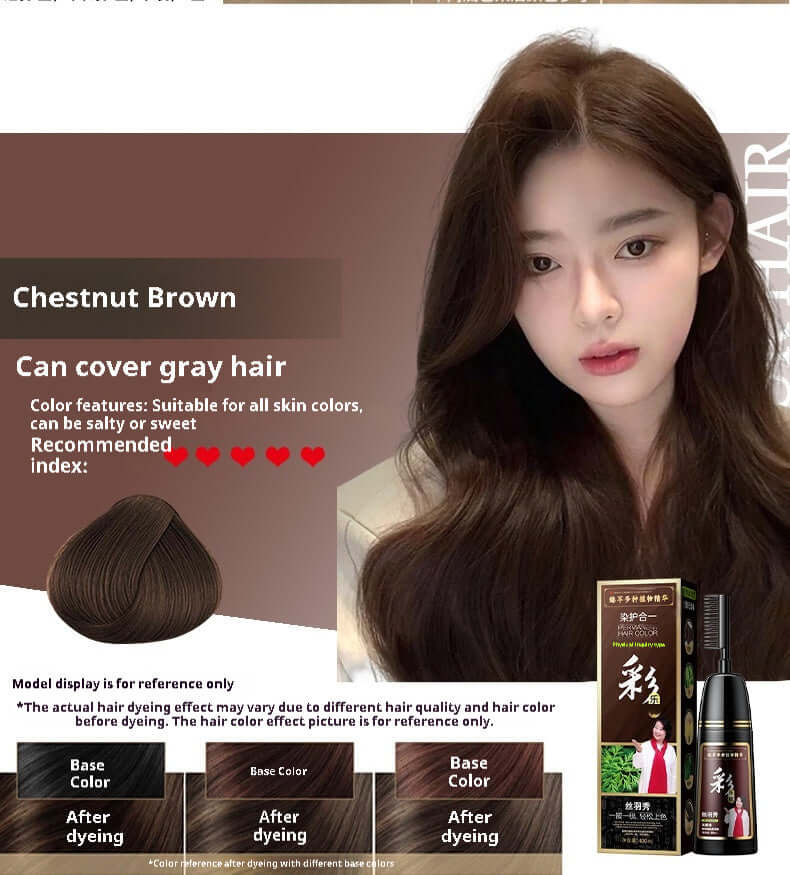 Plant Pure Hair Dye Color Hair Dyeing Cover White Hair Hair Color Cream
