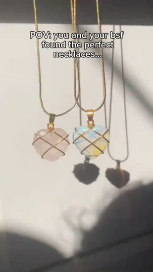 Fashion Moonstone Necklace For Cartoon Princess Love Girl – necklace | shop.name.