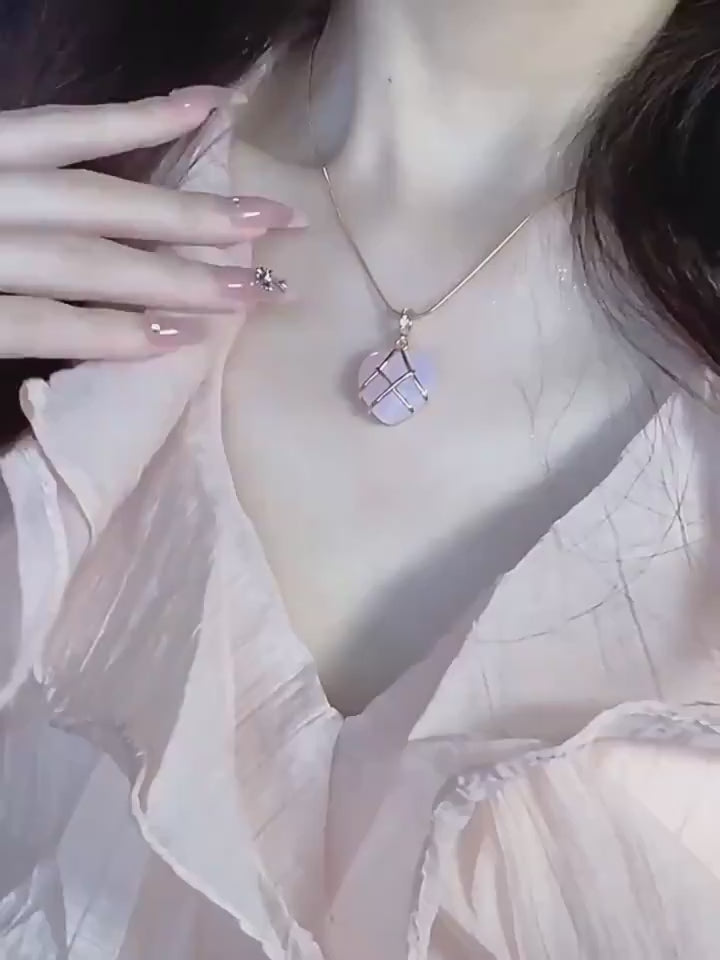 Fashion Moonstone Necklace For Cartoon Princess Love Girl – necklace | shop.name
